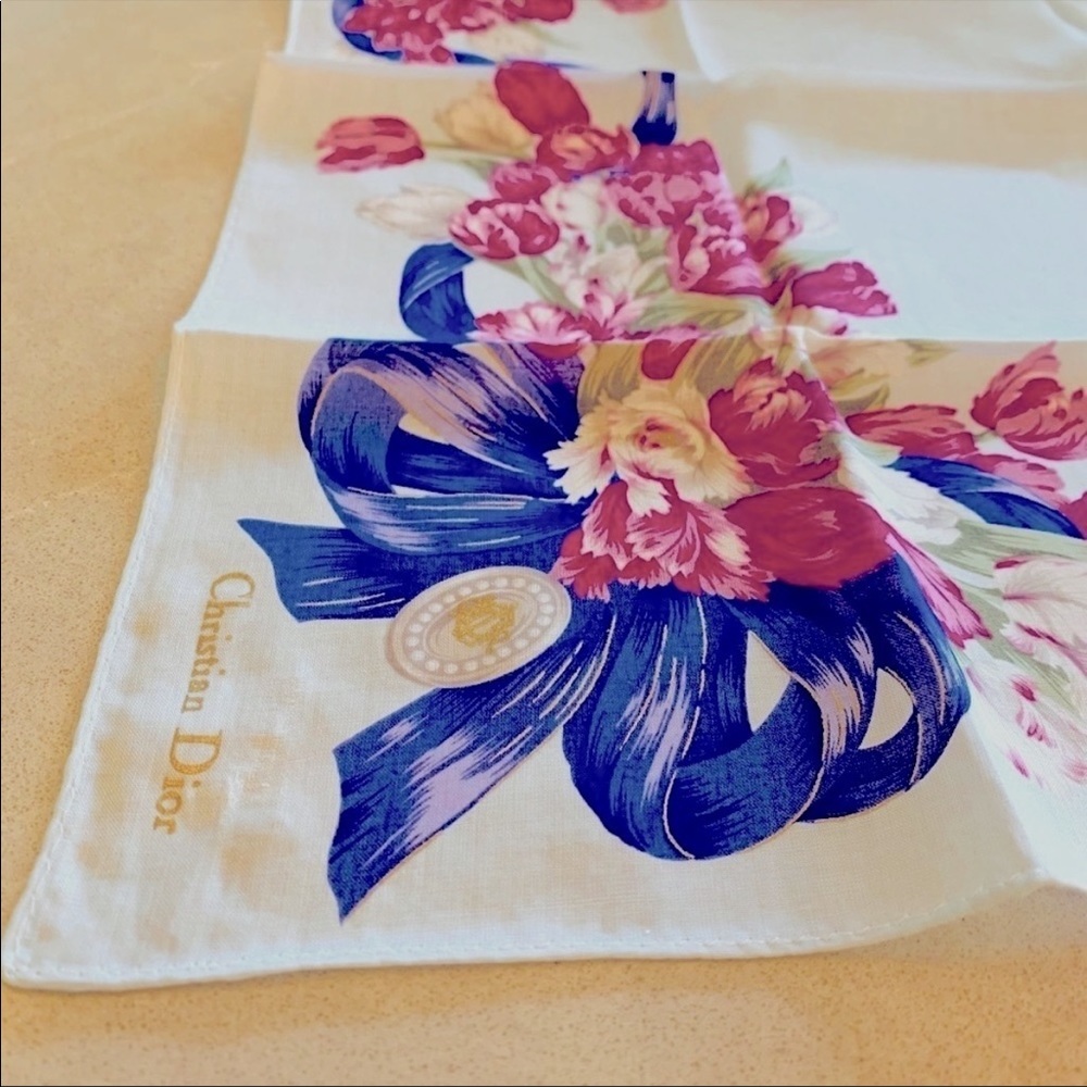 𝅺CHRISTIAN DIOR Scarf - 18”x18” - Picture 3 of 6